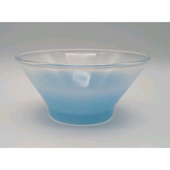Vtg Blendo Turquoise  Blue Snack Dip Bowl Anchor Hocking  Replacement Piece - Picture 1 of 5